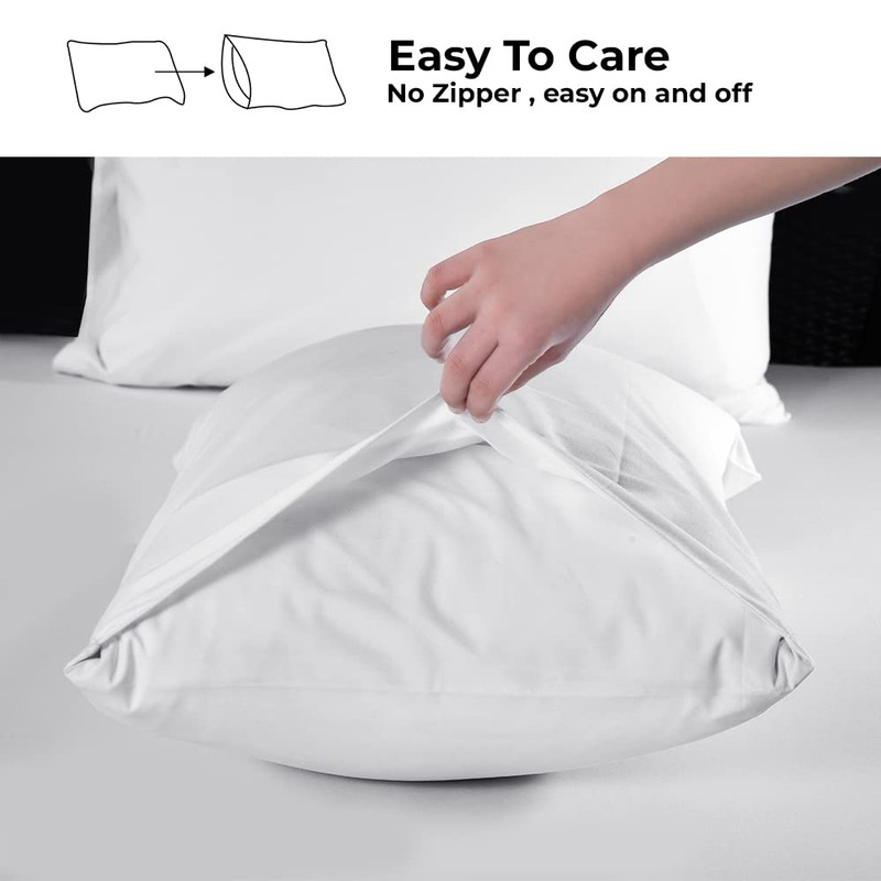 West Midlands Homeware Pillow Cases 2 Pack Black Pillowcases Super