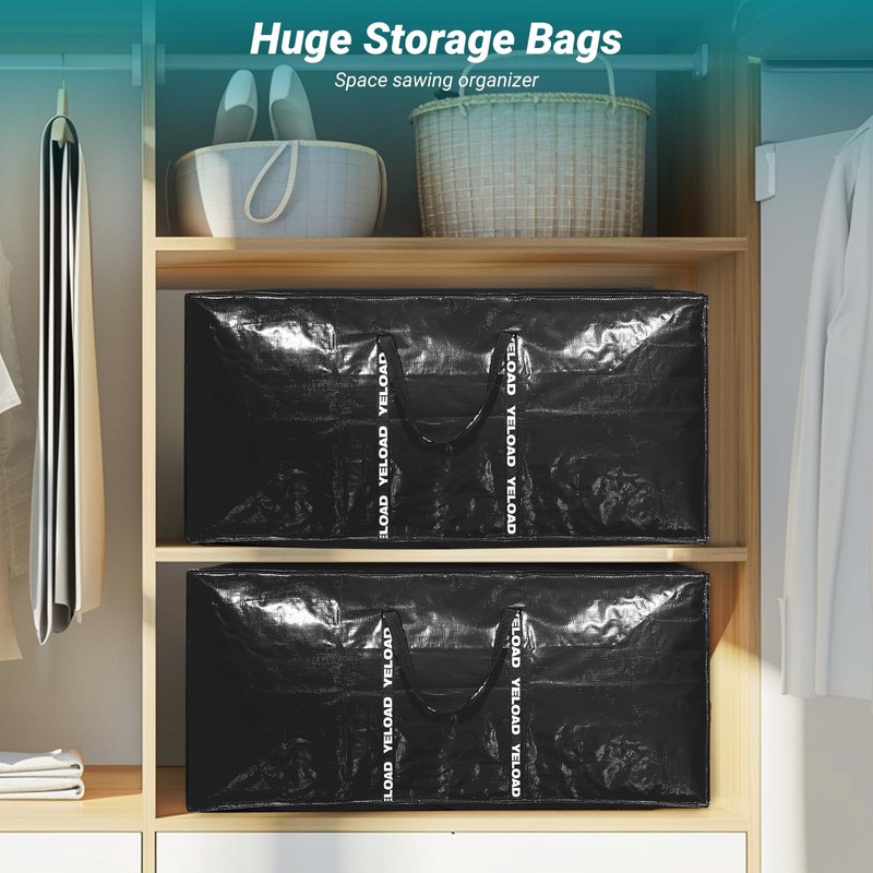 66 Gallon Extra Large Storage Bags 2 Pack – Teal