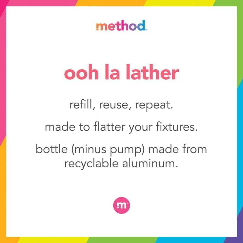 Method Gel Hand Soap, Vetiver + Amber, Reusable Black Aluminum