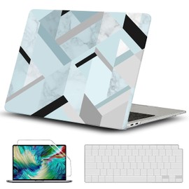 RKINC Funda Compatible con MacBook Air de 13.6 Pulgadas 2024 2023 2022 M3 A3113 M2 A2681 Pantalla, Funda rígida de plástico y Cubierta para Teclado y Protector de Pantalla (Graphic06)