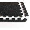 FloorPops FPR4267 Rubber Interlocking Floor Tiles, Basalt