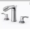 Faucet Waterfall Bathroom Faucet, WaterSong 3-Holes 8-Inch Bathroom Sink Faucet