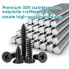 EBAIJQUO M4 x 50 mm Phillips Flat Head Wood Screws