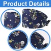 Surgical Cap Adjustable with Button Work Cap Cotton Print Sick
