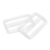 sourcing map 25Pcs Plastic Slide Buckle, 1 1/4" Tri-Glides Slides,