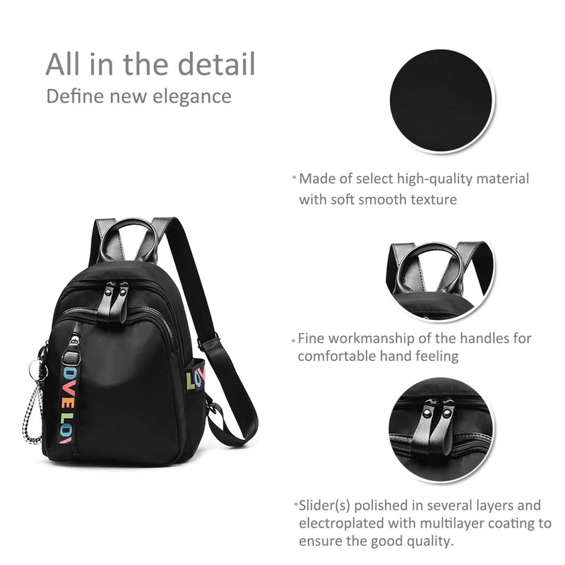 NICOLE&DORIS College Backpack Casual Girl Backpack School Bag Rucksack PU