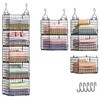 Sonyabecca 5-Tier Hanging Closet Organizer – Black Closet Storage Shelves