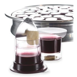 Cups Pre-filled Communion Cups - Tray & Seatback Pew Compatible Prefilled Communion Cups and Wafer - Concord Grape Juice and Bread - Box of 200 - EASY Open Fresh Communion Made in the USA