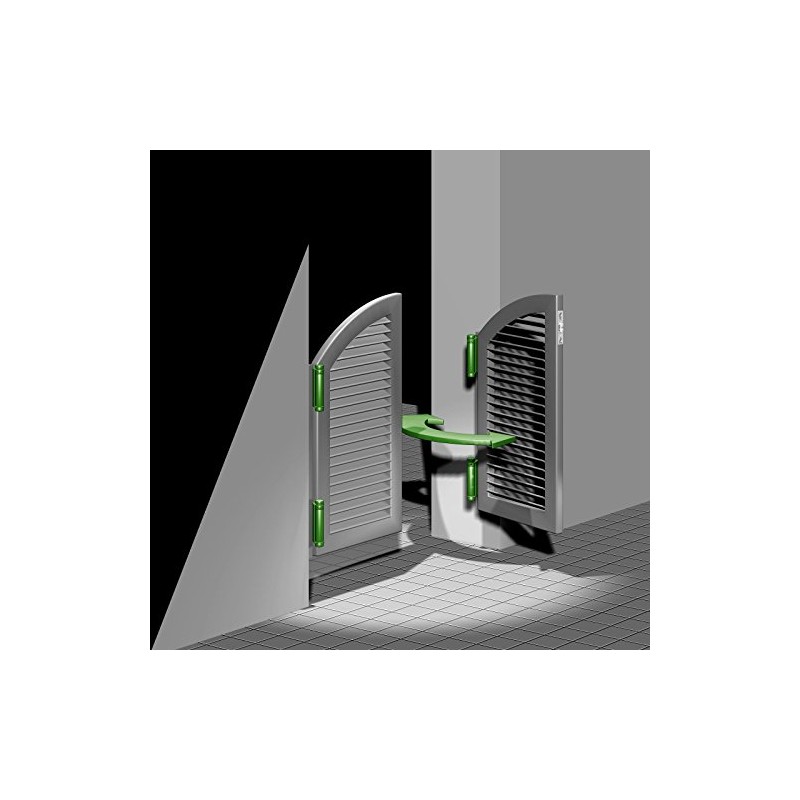 Gah-Alberts 411671 Double-Action Door Hinge Galvanised Raw Steel Height 100