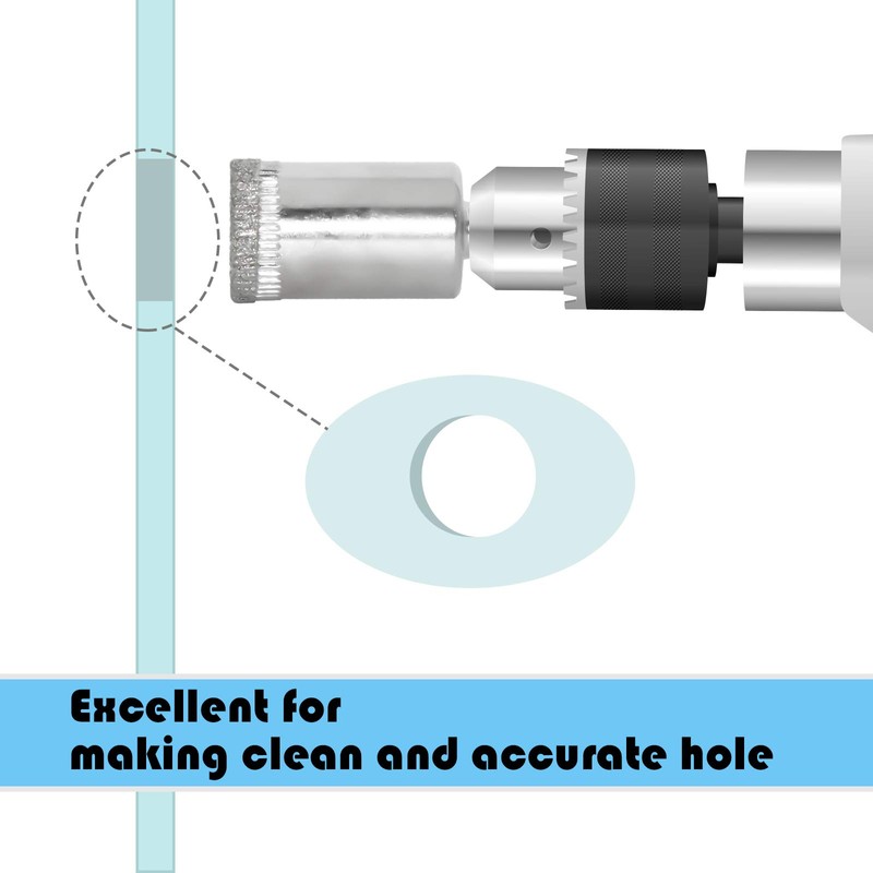 Flyshop 5-3/4" 145mm Diamond Coated Hole Saw Drill Bit for