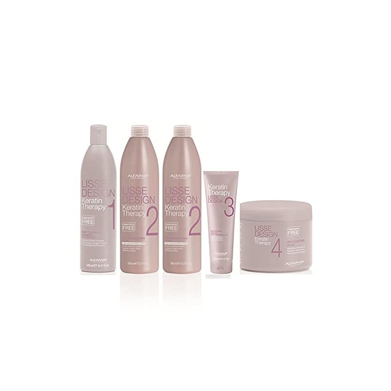 Alfaparf Lisse Desing Keratin Kit Profesional - 4 Pasos