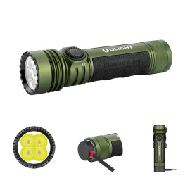 OLIGHT Seeker 4 Pro Rechargeable Flashlights 4600LM Powerful with USB C Holster - OD Green