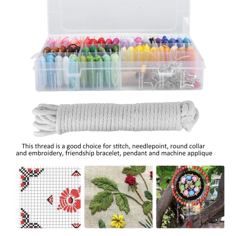 Embroidery Thread Organizer Storage Box Embroidery String for Bracelets Stitch
