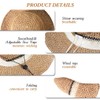 WITERY Trendy Women's Sun Hat Summer Straw Cap for Women