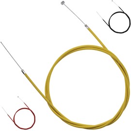 amavoler 65 Inches 165cm Brake Cable Fit for Most Go Kart Yerf Dog Manco Bandit Critter 415 104B 4316 1492 Kartco Rotary 486 Azusa 2251-B Predator 212cc 196cc Dune Buggies Mini Bike ATV (Yellow)