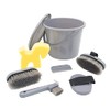 Pfiff 102361 Cleaning Set, Lockable Cleaning Bucket Filled, Horse Grooming