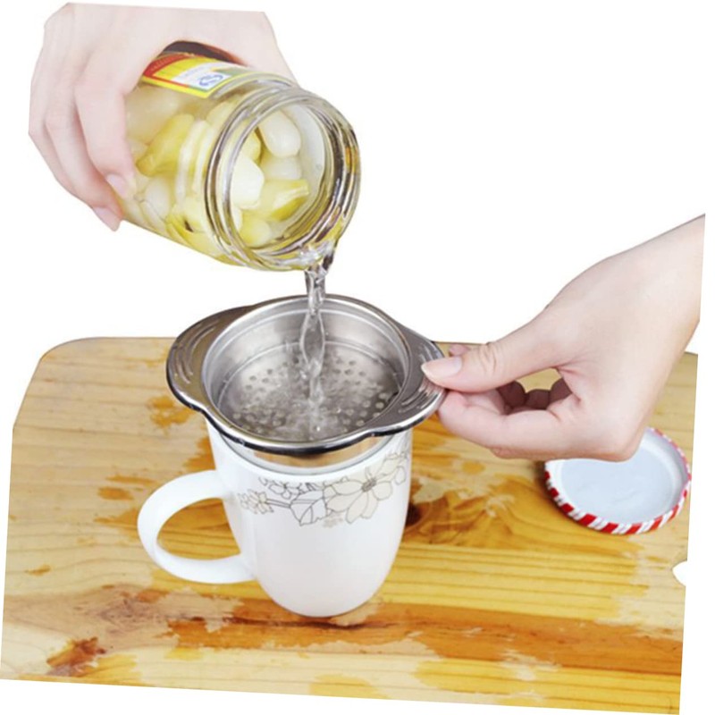 SHOWERORO Stainless Steel Strainer Sieve Can Colander Food Draining Tool