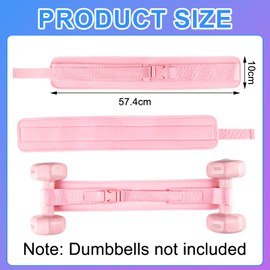 Hip Thrust Belt, Waist Belt for Dumbbells, Weight Belt for Extra Weight, Adjustable Weight Belt for Hip Exercises, Glute Bridge, Plank, Weight Load Belt for Dumbbells and Kettlebells, Pink