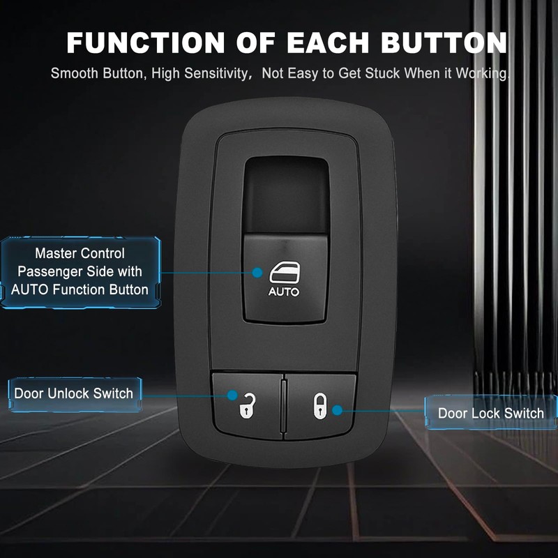 Window Switch for Dodge Challenger 2015-2022| Front Right Passenger Side