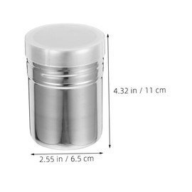 CIYODO Stainless Steel Sugar Shaker Fine Mesh Sifter Lid Powder Dispenser for Coffee Cocoa Sugar Easy to Use for Kitchen