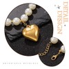 Ushiny Pearl Necklace Golden Love Necklace 2-Piece Pearl Necklace for