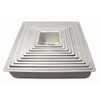 PME Seamless Professional 6x6x3 Square Baking Pan Tin