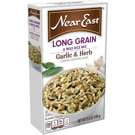 Near East Long Rain & Wild Rice Mix, Garlic & Herb, 5.9oz Boz