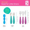 Elk and Friends Kids Silverware with Silicone Handle | Childrens