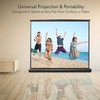 Pyle 50 Inches Projector Screen Portable Floor Standing Fold-Out Roll-Up
