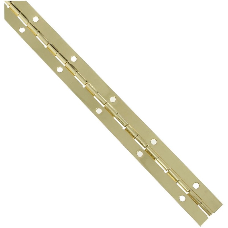 National Hardware N265-355 V570 Continuous Hinge in Brass,1-1/16" x 12"