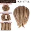 SEGO Ponytail Extensions Hairpiece with Clip Ponytail Braid Hair Extension