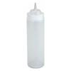 Winco Wide Mouth Squeeze Bottles, 16 Ounce, Clear, Medium, 6-Piece
