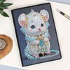 DCIDBEI Diamond Painting Sketchbook Mouse A5 Blank Diamond Painting Notebook