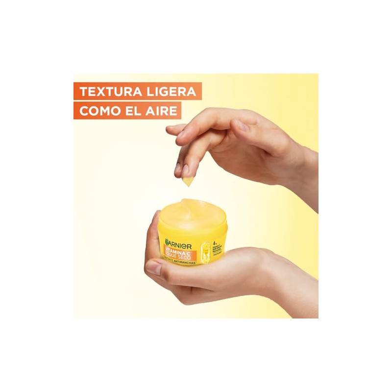 Garnier Crema Hidratante Facial Toque Seco Anti Manchas Vitamina Ácido