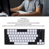Gaming Keyboard Type C 84 Keys RGB Backlit Ergonomically Curved