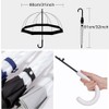ThreeH Clear Dome Umbrella Windproof Lightweight Transparent Bubble Surface Automatic