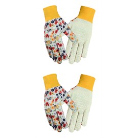 LabWiGBL Gardening Gloves for Women, Floral Garden Gloves Womens Soft Breathable Yard Work Glove with Fashion Pattern(2 Pairs Mix