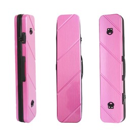 Soseen Hard PC 3X3 Pool Cue Case - Durable Shockproof Design, Holds 3 Cues,Portable with Adjustable Shoulder Strap, Ideal for Pool Enthusiasts and Professional Players (Pink)