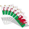 AhfuLife Wales Hand Held Flag 5.5 × 8.2 Inch, 30