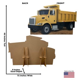 Cardboard People Construction Dump Truck Life Size Cardboard Cutout Standup
