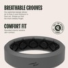 Groove Life Zeus Thin Storm Grey Ring - Breathable Silicone
