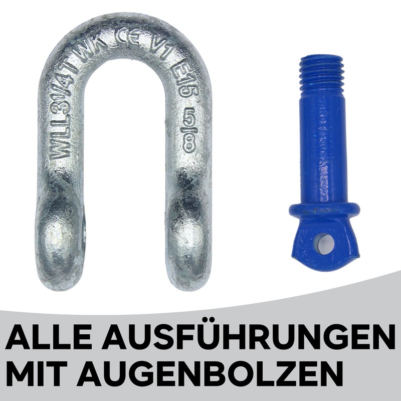 Shackle straight 0.5 t - 12 t | Shackle set