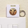 'Smiling Goat' Keyring Tape Measure/Spirit Level Tool (KM00041693)