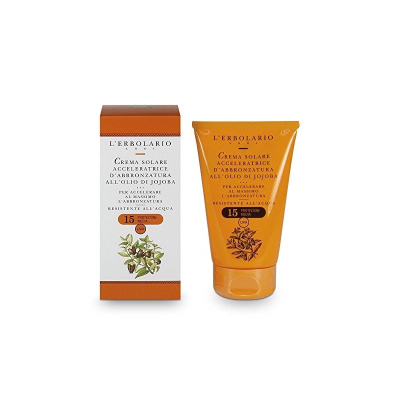 L'Erbolario, Tanning Accelerator Body Sun Cream Melanin Stimulation SPF 15