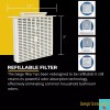 Filter Tekquest / Rush Hampton CA-90 Exhaust Fan Louver with