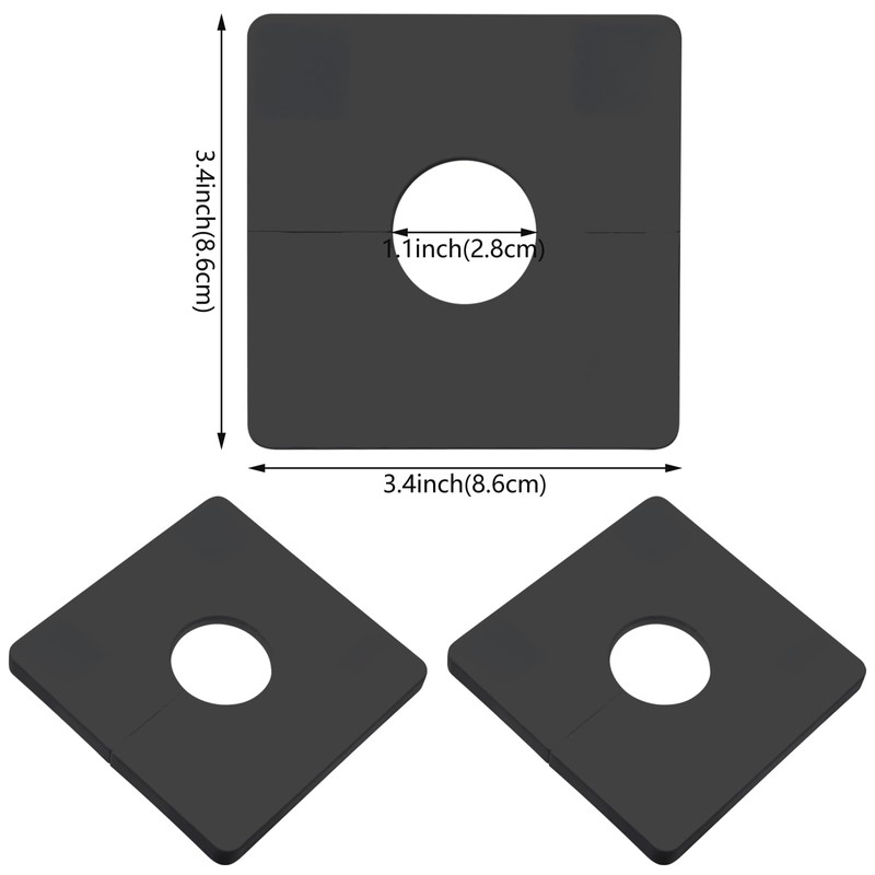 5 Pcs Escutcheon Plate Wall Split Flange 28mm/1.1inch Split Flange