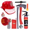Liberty Imports 10 PCs Fireman Gear Firefighter Costume Role Play