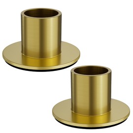 Apsvwys 2 Pcs Brass Gold Candlestick Holders, Taper Candle Holders for Table Centerpiece, Festive Christmas Mantel Decoration or Home Decor