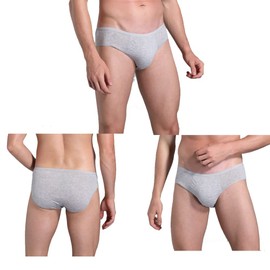 STARLY Mens Cotton Disposable Underwear Travel Panties handy Briefs for Fitness Grey (20pk,M)