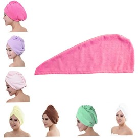 Ipetboom Toallas De Microfibra Afelpadas Para Secar El Cabello Gorro Cómodo Para Viaje